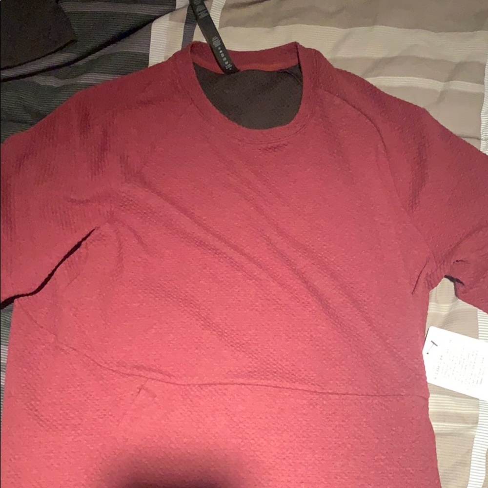 Lululemon At Ease Crew Burgundy